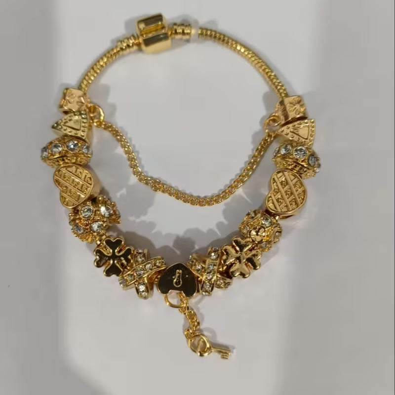 Charm Bead Statement Bracelet