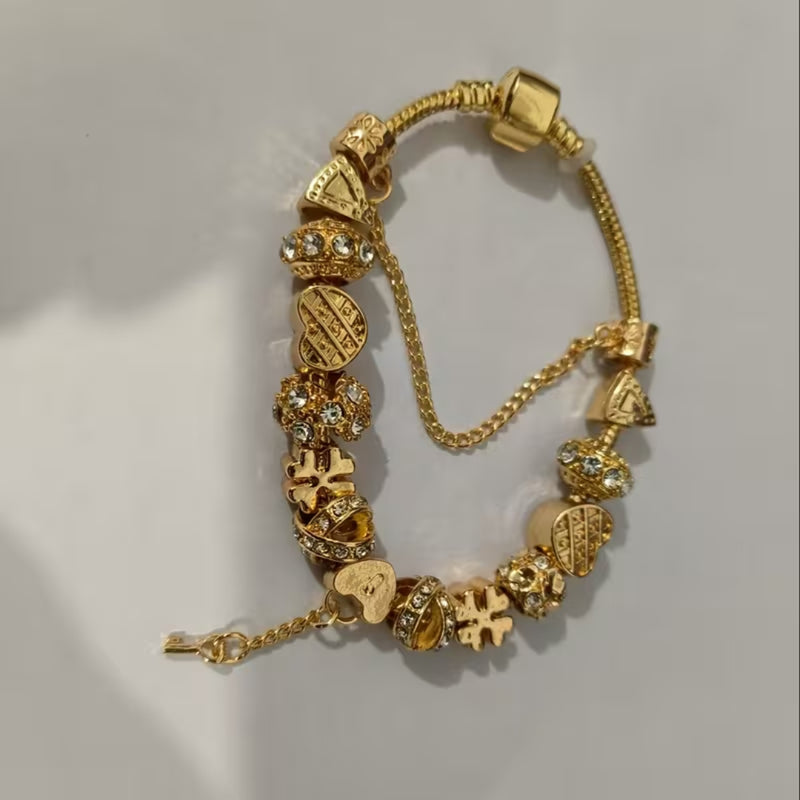 Charm Bead Statement Bracelet
