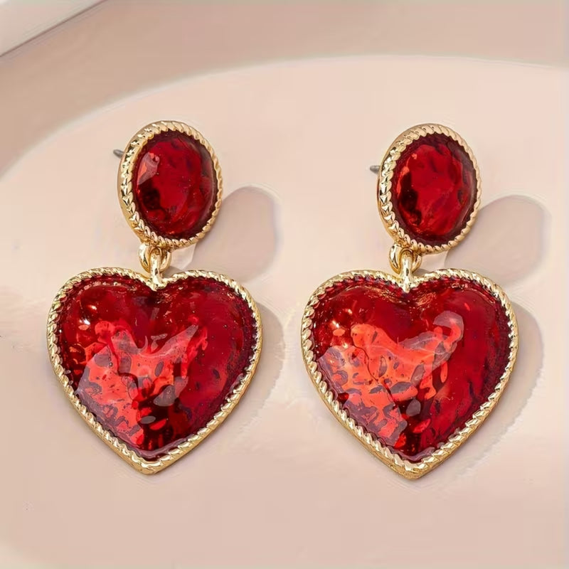 Heart Halo Stud Earrings