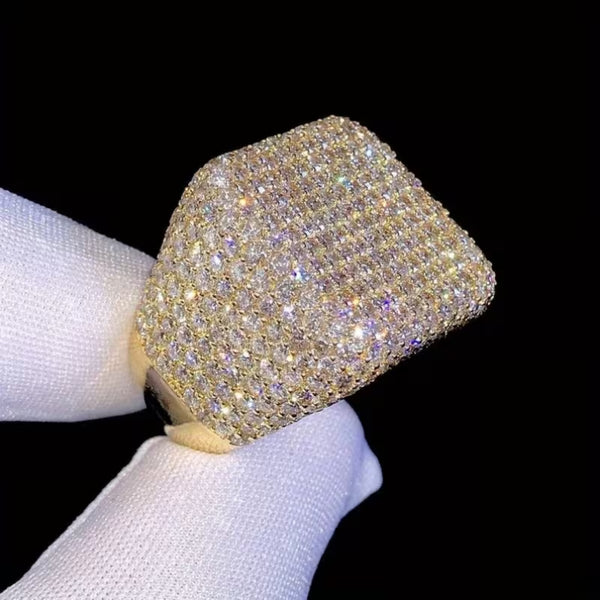 Iced Pavé Signet Ring
