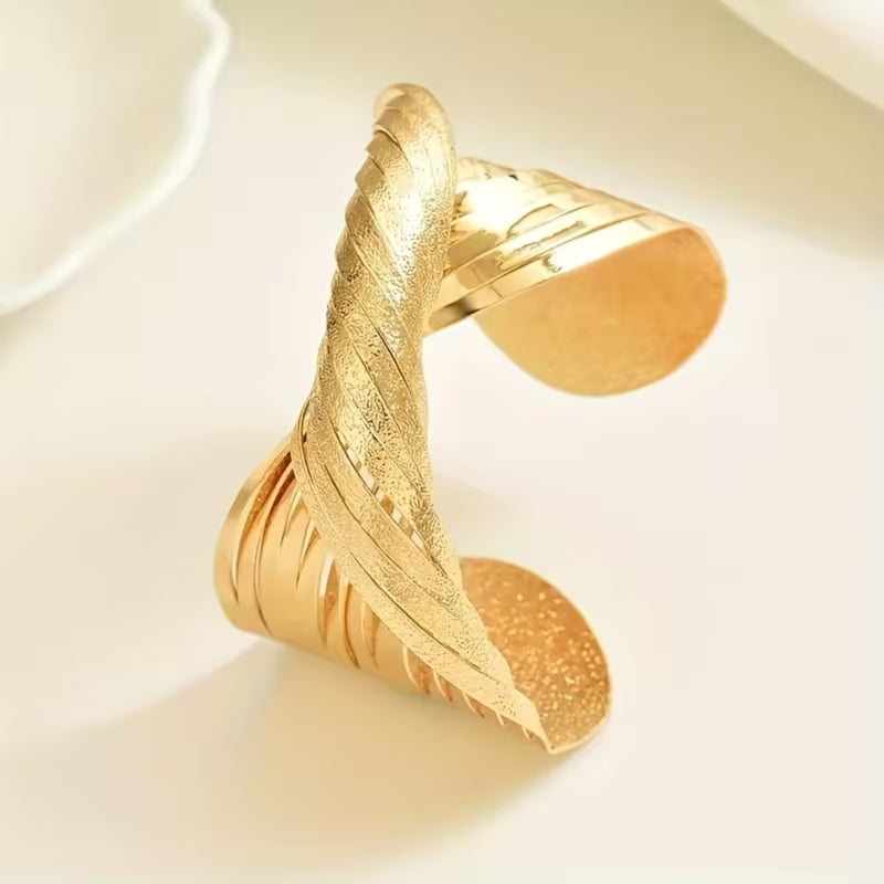 Twisted Gold Cuff Bracelet