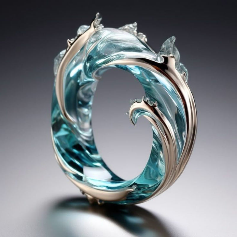 Ocean Crest Sculptural Ring