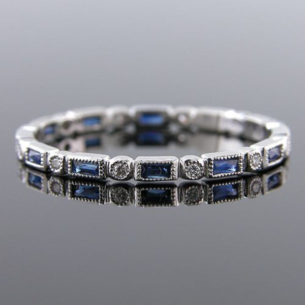 Sapphire Link Tennis Bracelet