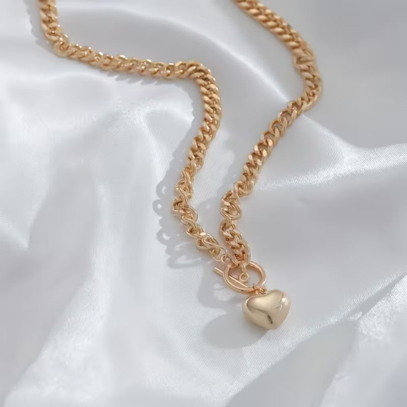 Heart Toggle Chain Necklace