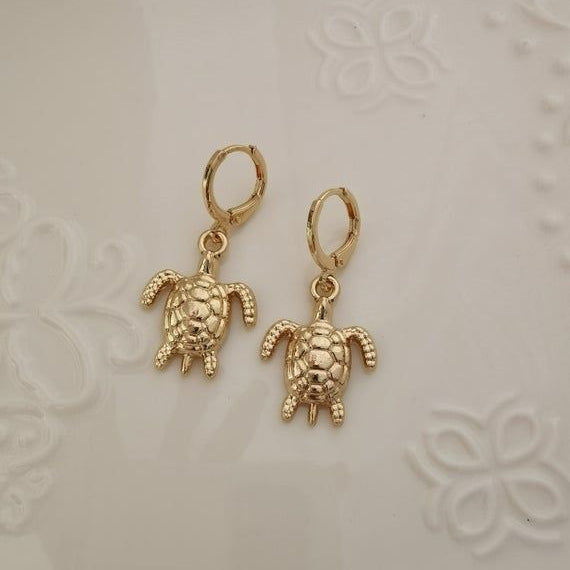 Sea Turtle Drop Earrings