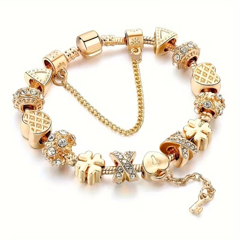 Charm Bead Statement Bracelet