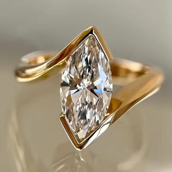 Marquise Luxe Solitaire Ring