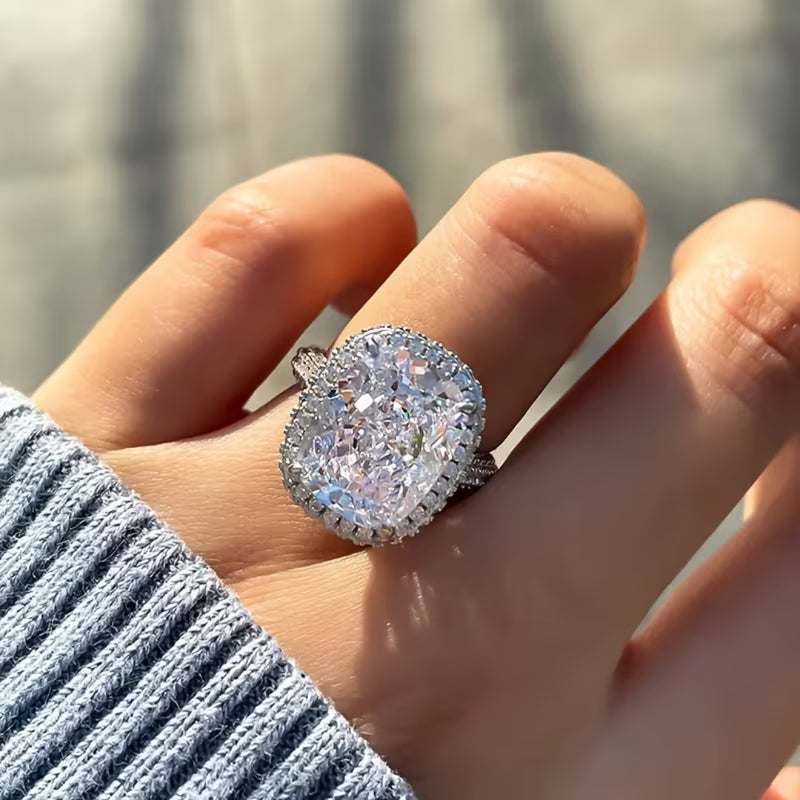 Royal Cushion Halo Ring