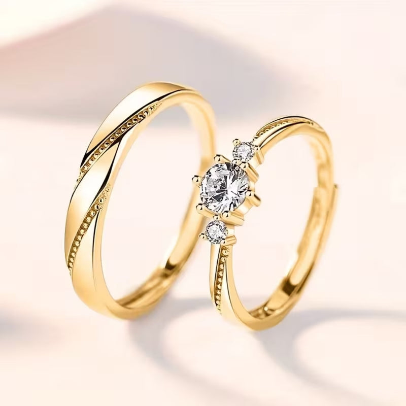 Golden Promise Duo Ring Set
