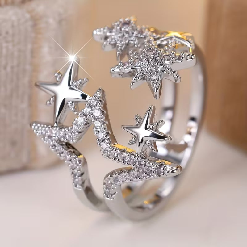 Starfall Wrap Statement Ring