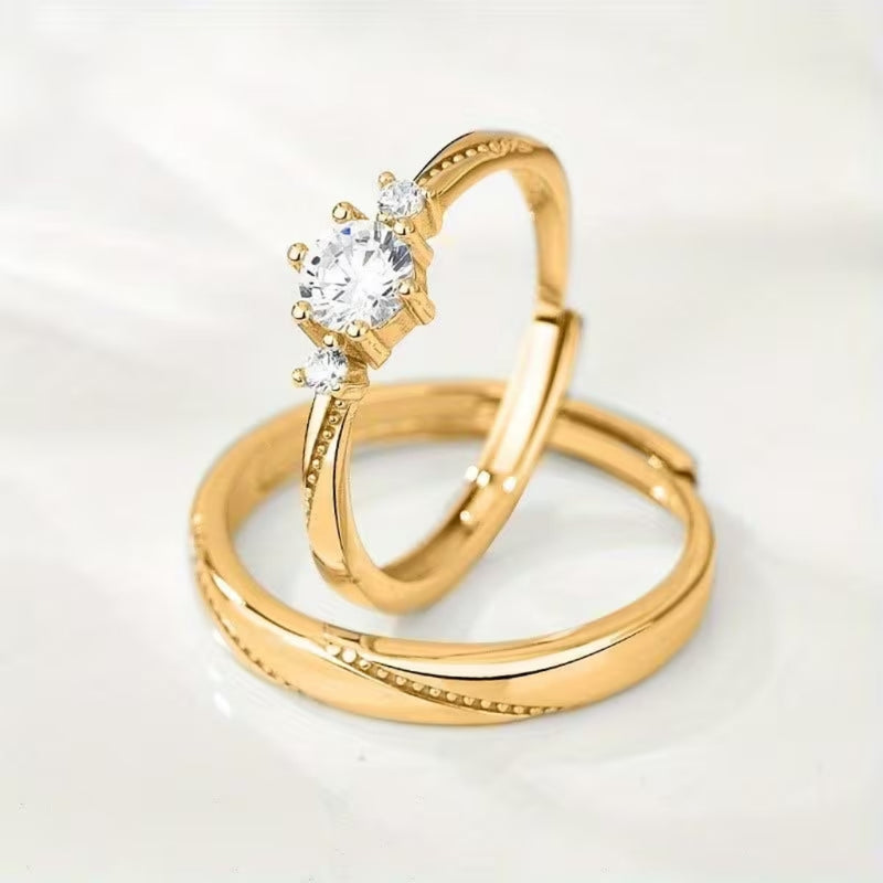 Golden Promise Duo Ring Set