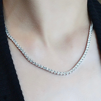 Tennis Necklace | White Gold