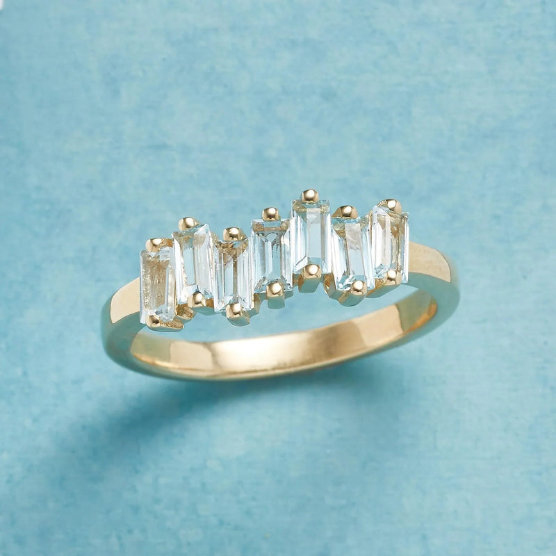 Vintage Random Blue Topaz Ring