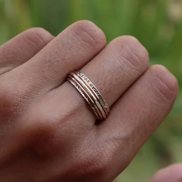 Vintage Rose Silver Ring