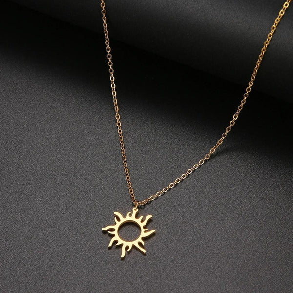 Gold and Silver Solar Pendant