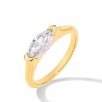 Hailey Gold Thin Playa Ring