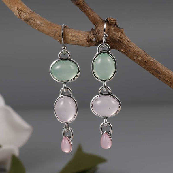 Vintage Dangling Stones Earrings