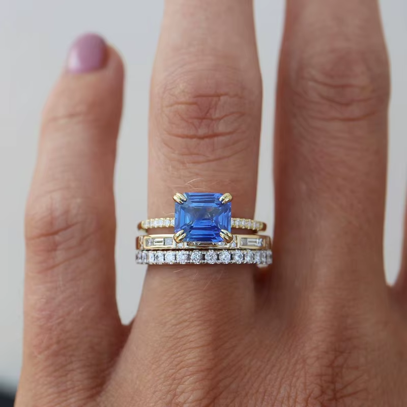 Vintage Blue Ring Set