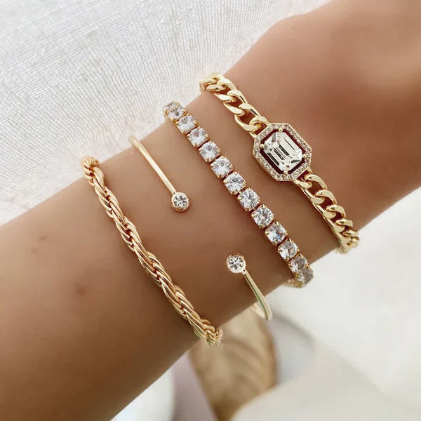 Domitia Calvina Gold Bracelet Set