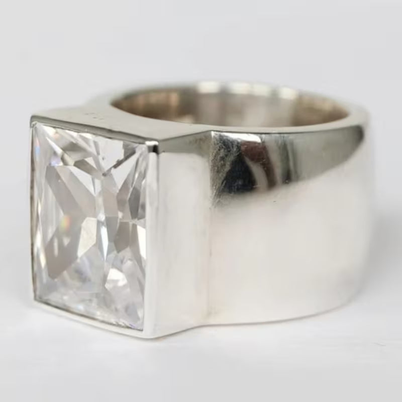 Modern Square Cut Ring
