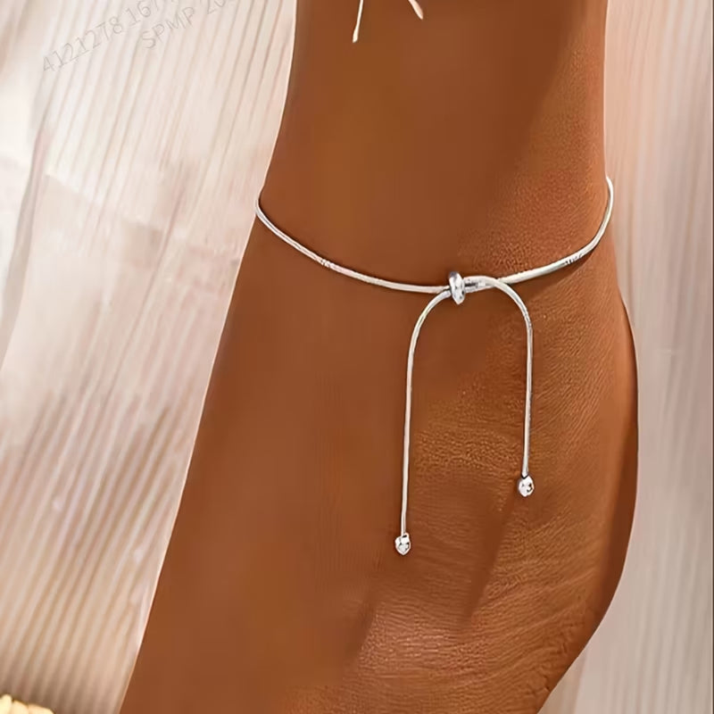 Dainty Adjustable Knot Anklet
