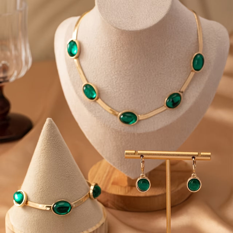 Emerald Oval Station Set