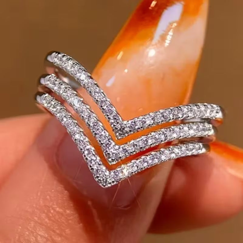 Modern Edge Open Ring