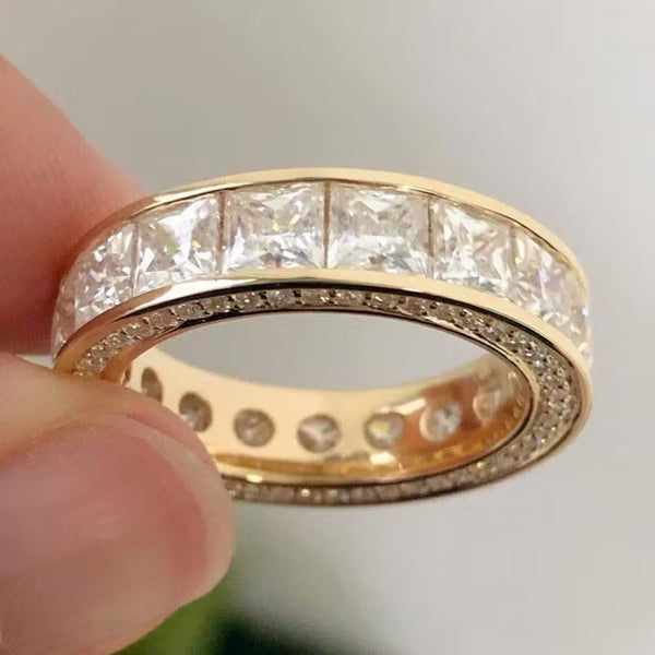 Princess Cut Eternity Band Ring