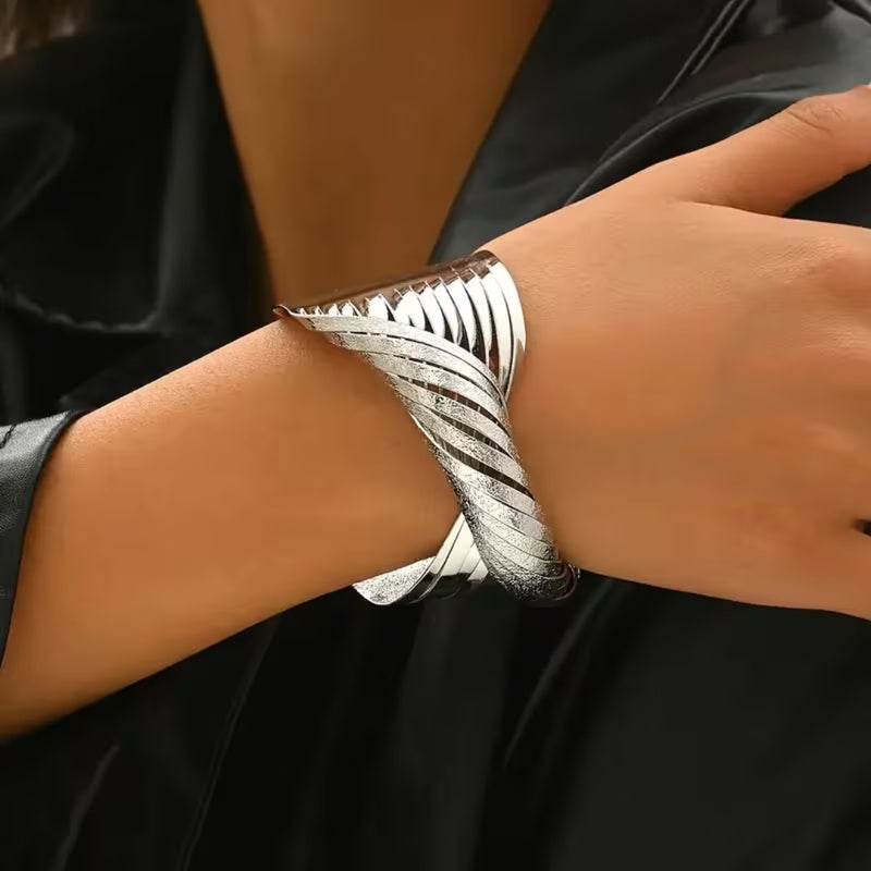 Twisted Gold Cuff Bracelet