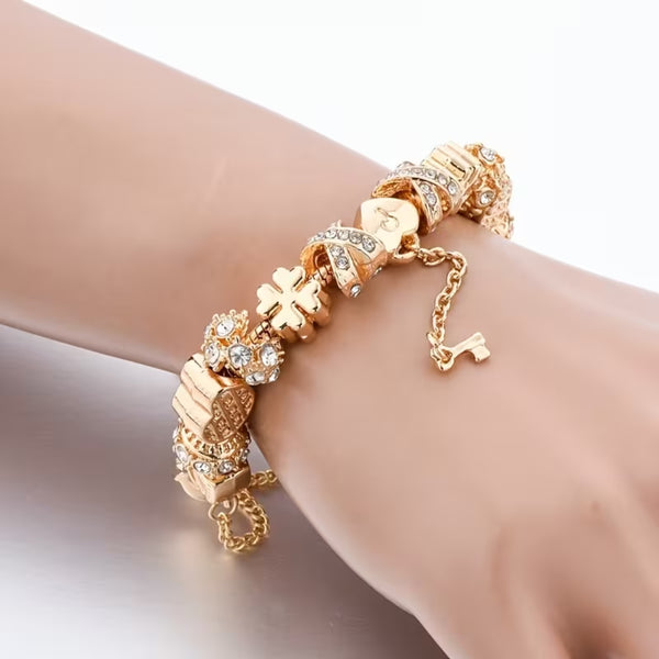 Charm Bead Statement Bracelet