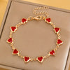 Ophelyra Garnetelle Gold Bracelet