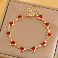 Ophelyra Garnetelle Gold Bracelet