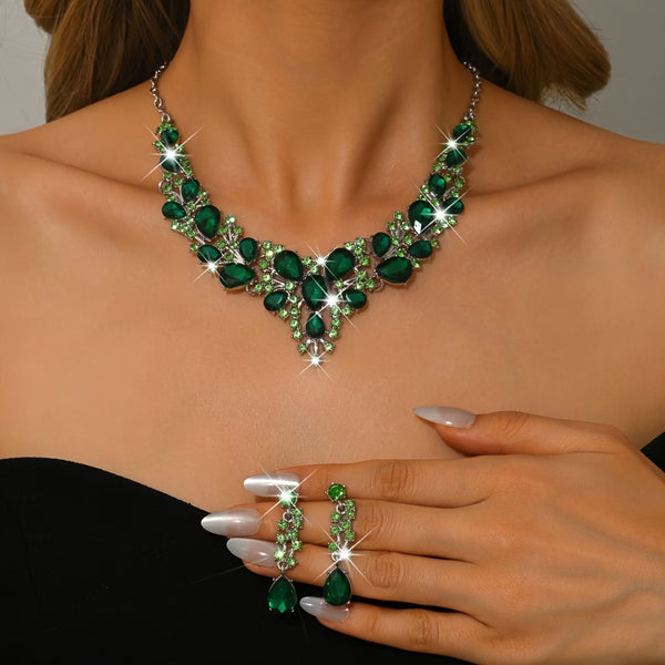 Emerald Grand Statement Necklace