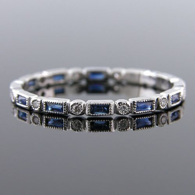 Sapphire Link Tennis Bracelet