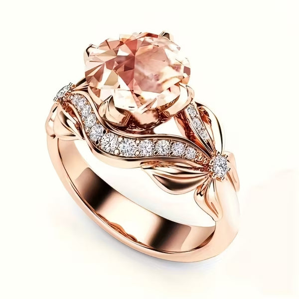 Rose Blossom Statement Ring