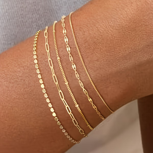 Golden Essentials Bracelet Stack