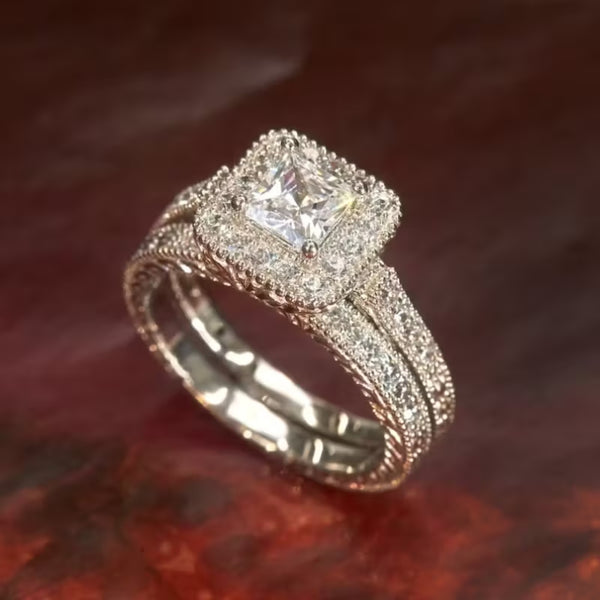 Royal Cushion Halo Ring