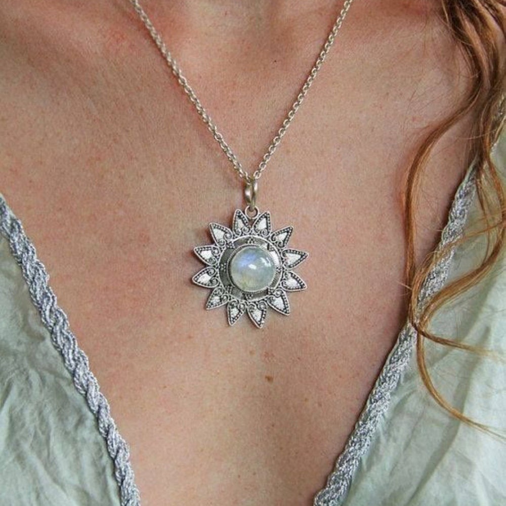 Moonlit Sunburst Necklace