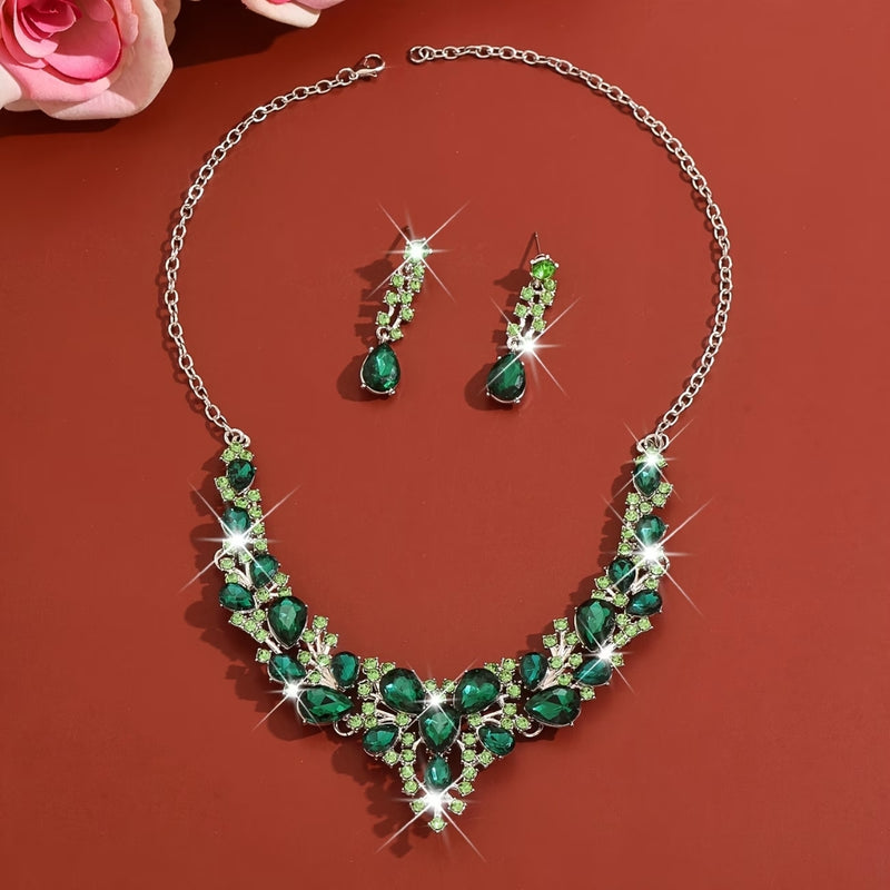 Emerald Grand Statement Necklace