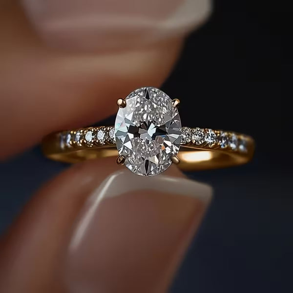 Oval Solitaire Ring