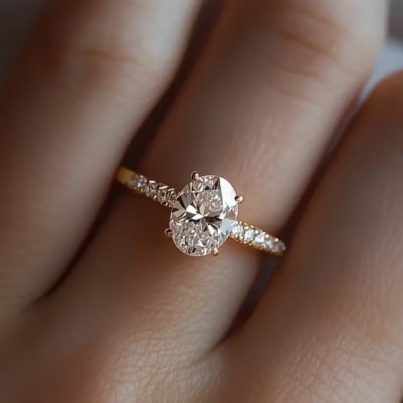 Oval Solitaire Ring