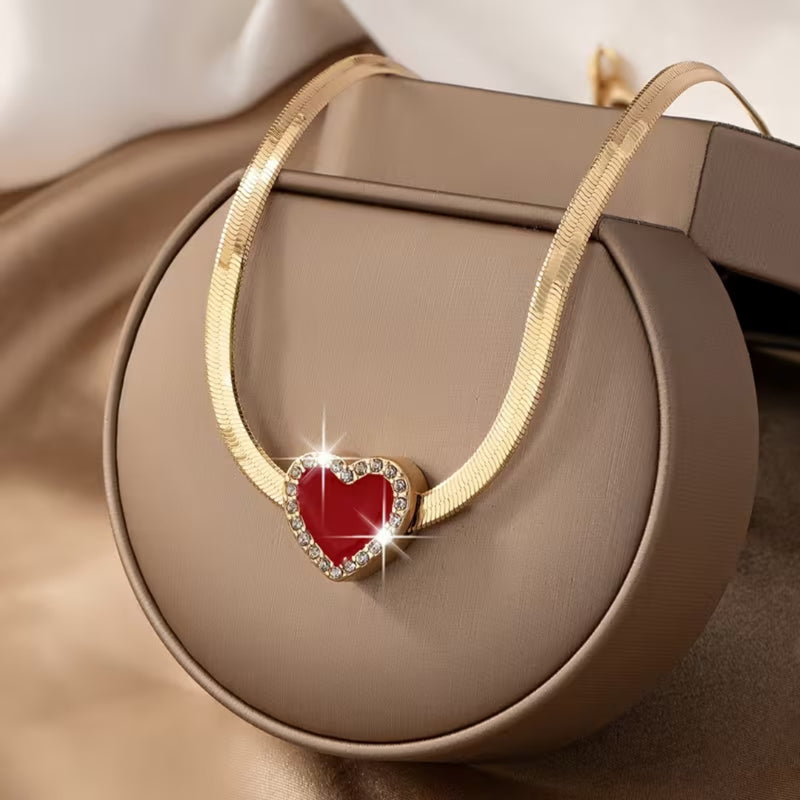 Heart Snake Chain Necklace