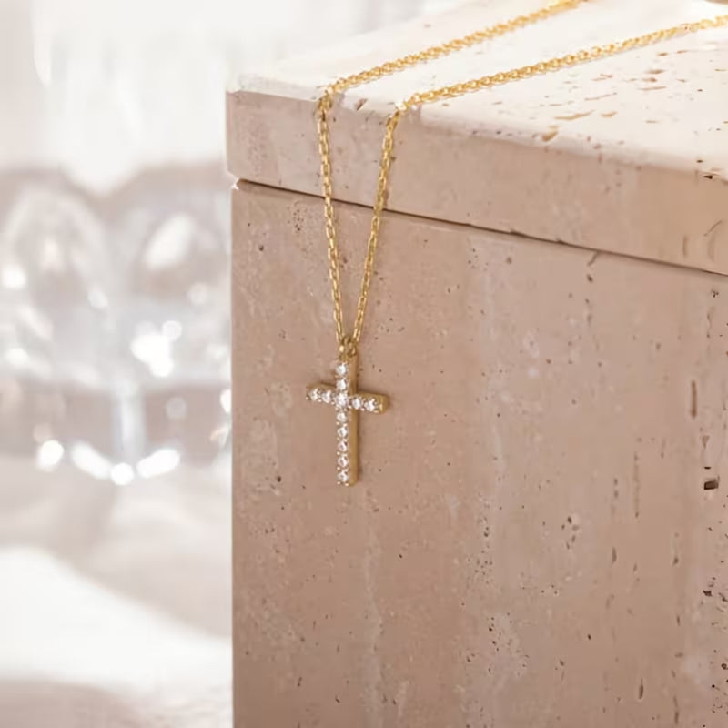 Faith Sparkle Cross Necklace