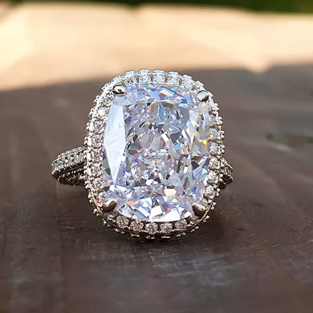 Royal Cushion Halo Ring