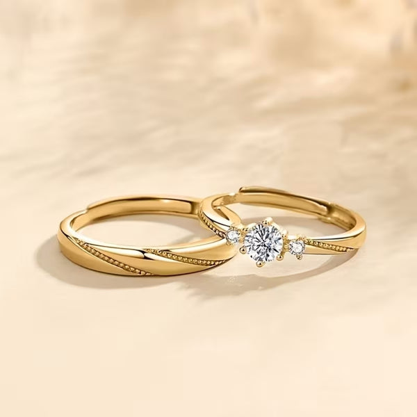 Golden Promise Duo Ring Set