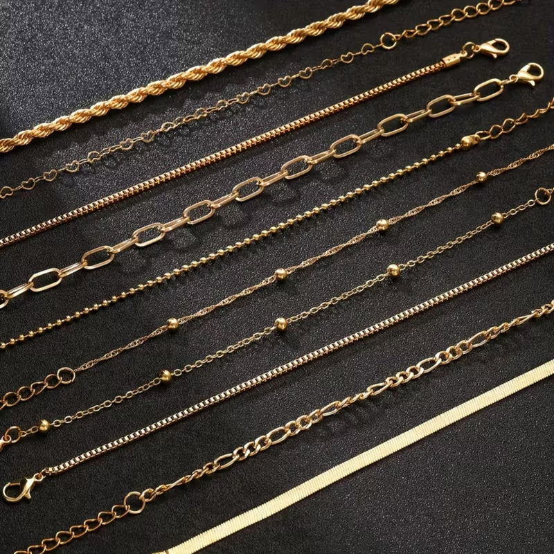 Essential Gold Chain Bracelet Stack