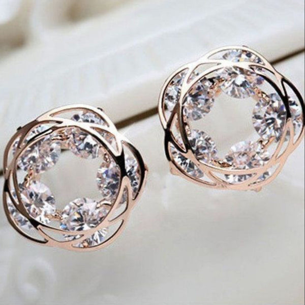 Infinite Halo Crystal Earrings