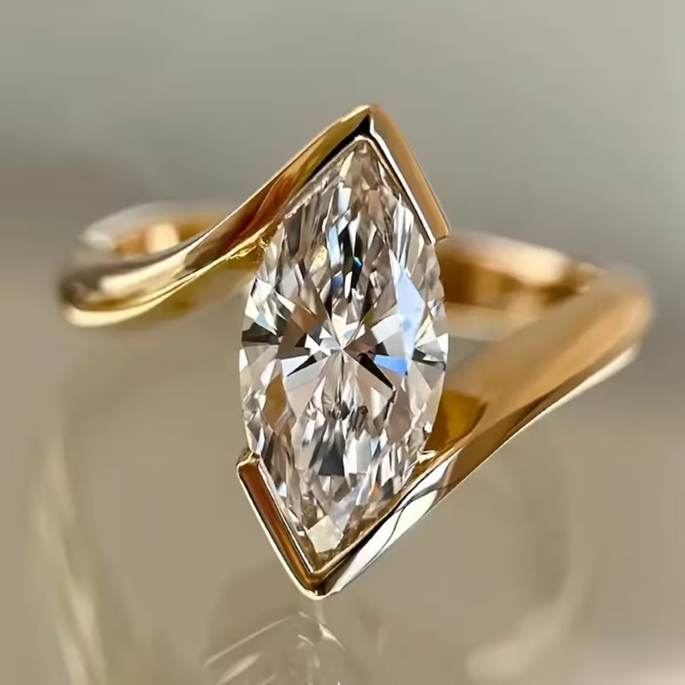 Marquise Luxe Solitaire Ring
