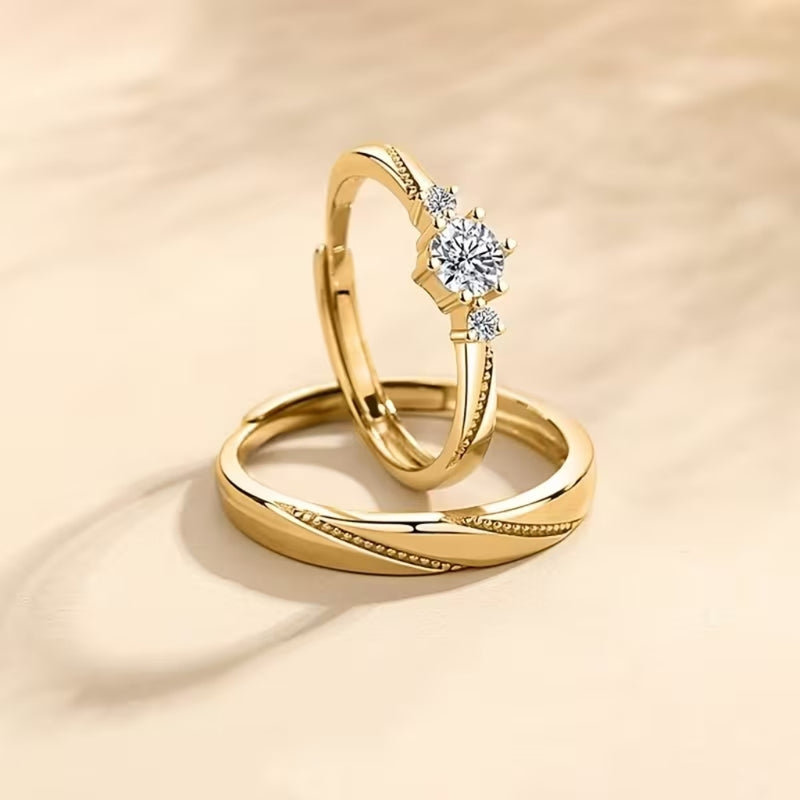 Golden Promise Duo Ring Set
