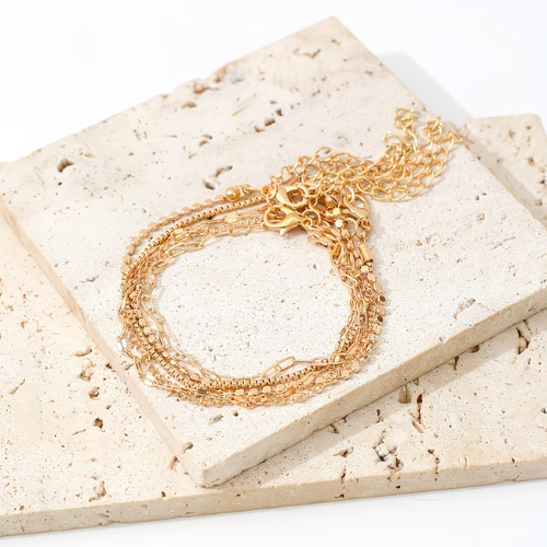 Golden Essentials Bracelet Stack